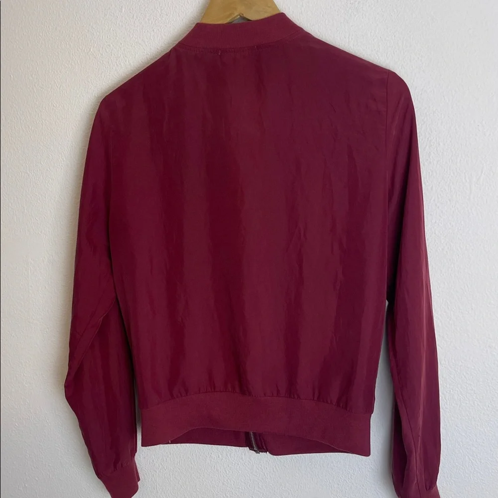 American Apparel Lightweight Red Bomber jacket S - Picture 5 of 6